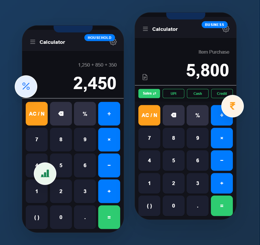 Calculator Mockups